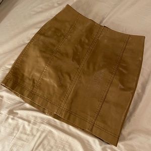 Vegan leather skirt
